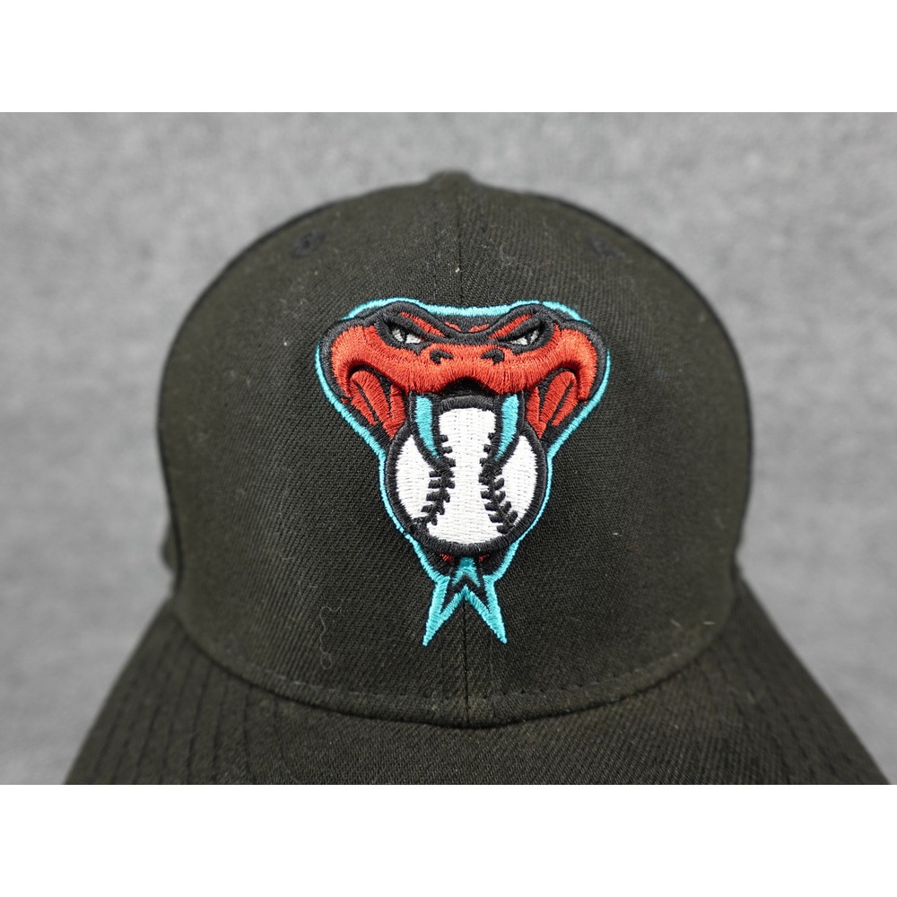 New‎ Era Arizona Diamondbacks Hat Mens 7 1/4 Black Good 59FIFTY Fitted MLB Cap